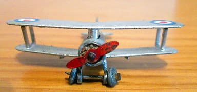 PRE WAR DINKY TOYS GLOSTER GLADIATOR BIPLANE No 60p (no cast name)
