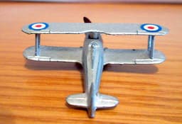 PRE WAR DINKY TOYS GLOSTER GLADIATOR BIPLANE No 60p (no cast name)