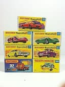 RARE LESNEY MOKO MATCHBOX SUPERFAST TRANSITIONAL LOT 7x 36 68 45 31 67 37 38 MIB