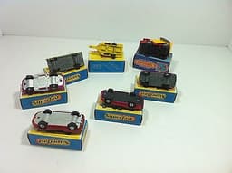 RARE LESNEY MOKO MATCHBOX SUPERFAST TRANSITIONAL LOT 7x 36 68 45 31 67 37 38 MIB