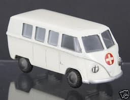 RARE TEKNO #409 VW VOLKSWAGEN VAN TYPE 1 AMBULANCE RED CROSS ORIGINAL