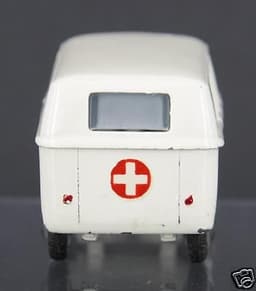RARE TEKNO #409 VW VOLKSWAGEN VAN TYPE 1 AMBULANCE RED CROSS ORIGINAL