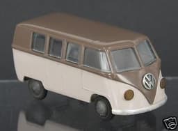 RARE TEKNO #409 VW VOLKSWAGEN VAN TYPE 1 KLEINBUS BROWN 2 TONES ORIGINAL
