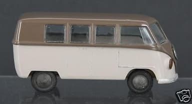 RARE TEKNO #409 VW VOLKSWAGEN VAN TYPE 1 KLEINBUS BROWN 2 TONES ORIGINAL