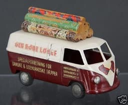 RARE TEKNO #413 VW VOLKSWAGEN VAN TYPE 1 DEN RODE LOBER ORIGINAL
