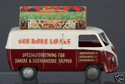 RARE TEKNO #413 VW VOLKSWAGEN VAN TYPE 1 DEN RODE LOBER ORIGINAL