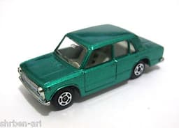 Rare Vintage POLISTIL Fiat 124 Diecast Car Model Italy RJ14 1970\'s Politoys