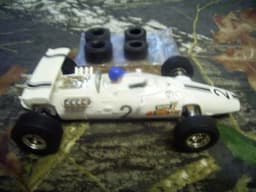 scalextric 60s LOTUS C8 INDIANAPOLIS: RARE WHITE COLLECTORS EXAMPLE