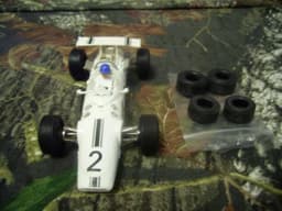 scalextric 60s LOTUS C8 INDIANAPOLIS: RARE WHITE COLLECTORS EXAMPLE