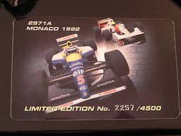 Scalextric F1 MONACO SENNA McLAREN MP4 MANSELL WILLIAMS RARE LTD EDITION C2971A