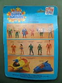 SUPER AMIGOS SHAZAM FIGURE - KENNER PLAYFUL SUPER POWERS CARDED 1989