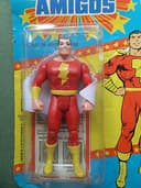 SUPER AMIGOS SHAZAM FIGURE - KENNER PLAYFUL SUPER POWERS CARDED 1989