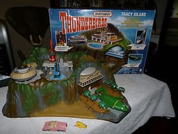 THUNDERBIRDS TRACY ISLAND BY MATCHBOX-1992 WITH DIECAST 1-2-3-4-5 & FAB1