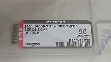 Transformers G1 Hot Rod AFA 90 (90 / 90 / 90) MISB Archival MINT No Reserve