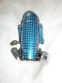 Vintage 1950s / 60s Japan Manufactured Small Tin Plate Blue Robot with Key