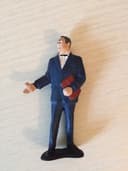 Vintage 1960\'s James Bond 007 Movie Figures X 3 Rare Gilbert Toys