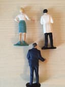 Vintage 1960\'s James Bond 007 Movie Figures X 3 Rare Gilbert Toys