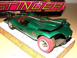 Vintage Classic Industries Stinger 1/24 Slot Car Thingie + box, body, rears