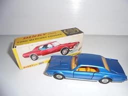Vintage Dinky 174 Ford Mercury Cougar Metallic Blue Diecast Car In Box
