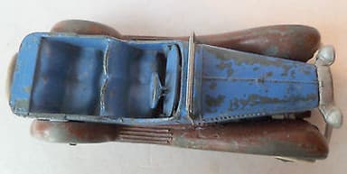 VINTAGE DINKY DIECAST No24g c1930s FOUR SEATER SPORTS TOURER -SELLING AS SEEN