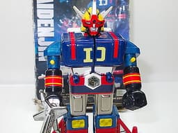 Vintage GODAIKIN Japan space toy die-cast robot figure Daidenjin Bandai 1984