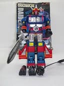 Vintage GODAIKIN Japan space toy die-cast robot figure Daidenjin Bandai 1984
