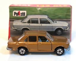 Vintage POLISTIL Fiat 132 GLS Diecast Brown Car Model Italy RJ15  Politoys
