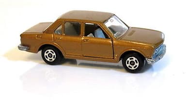 Vintage POLISTIL Fiat 132 GLS Diecast Brown Car Model Italy RJ15  Politoys