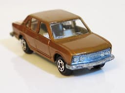 Vintage POLISTIL Fiat 132 GLS Diecast Brown Car Model Italy RJ15  Politoys