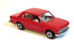 Vintage POLISTIL Fiat 132 GLS Diecast Red Car Model Italy RJ15 RJ  Politoys