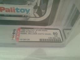 Vintage star wars palitoy afa 80  rebel soldier (hoth gear) 30 back !!