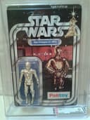 Vintage star wars palitoy c-3po  afa 85 archival rare ! 12 back.!