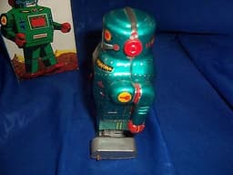vintage tinplate robot boxed japan