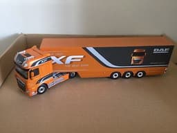 WSI TEKNO DAF XF 1:50 DIECAST MODEL TRUCK AND TRAILER (NO BOX)