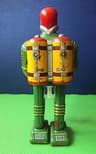 60s RARE GREEN VERSION TIN ROBOT Space Man Conqueror Vintage TOY by Daiya JAPAN
