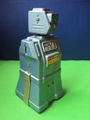60s VINTAGE TIN DIRECTIONAL ROBOT BY YONEZAWA JAPAN SPACE TOY