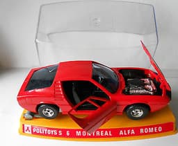 Alfa Romeo Montreal Politoys 1/25 Diecast S6 Mint Condition In Plastic Case