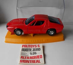 Alfa Romeo Montreal Politoys 1/25 Diecast S6 Mint Condition In Plastic Case