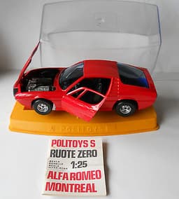 Alfa Romeo Montreal Politoys 1/25 Diecast S6 Mint Condition In Plastic Case