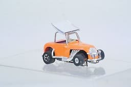 Aurora t-jet super modified hot rod roadster slot car Orange Excellent Shape