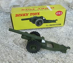 Boxed DieCast Dinky Toys 7.2 Howitzer 693 Selling Collection