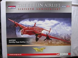CORGI AVIATION ARCHIVE:AA37205 HP HALIFAX:BERLIN AIRLIFT 1/72 DIECAST