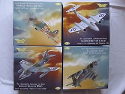 CORGI AVIATION ARCHIVE:NO.1SQN.T.T.A:HURRICANE:METEOR:HUNTER:HARRIER1/72 DIECAST