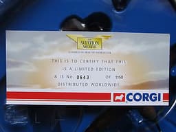 CORGI AVIATION ARCHIVE:NO.1SQN.T.T.A:HURRICANE:METEOR:HUNTER:HARRIER1/72 DIECAST