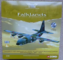Corgi Diecast AA31305 Hercules C1K - 1312 Flt, Falklands War Limited Edition