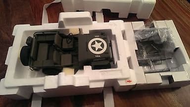 Danbury Mint Willys Jeep Replica 1:16 Diecast with Certificate of Authenticity