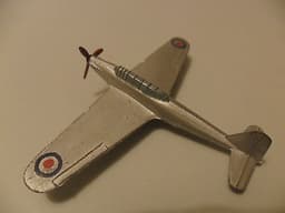 Dinky aeroplane #60n Fairey Battle Bomber, pre war aircraft near mint 1st type.
