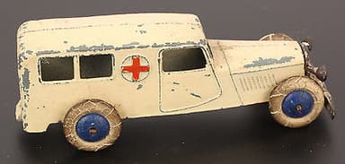 DINKY AMBULANCE, White, Scarce open window type RARE Possibly Pre War NR