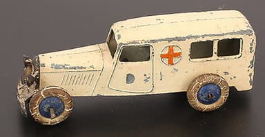 DINKY AMBULANCE, White, Scarce open window type RARE Possibly Pre War NR
