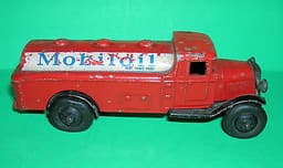 Dinky Toy pre/post war #25d Vintage "MOBILOIL" Tanker Truck N.B